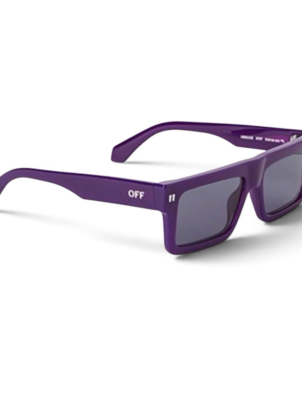 ✨💎NWT💎✨Off-White Purple Chandler Rectangular Sunglasses Full inclusion! - Picture 2 of 8